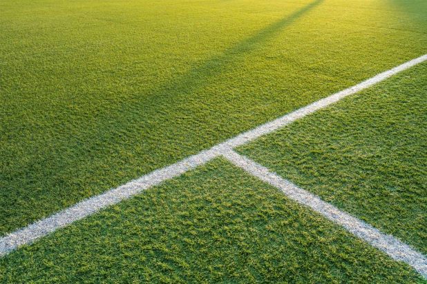 Lines on a tennis court